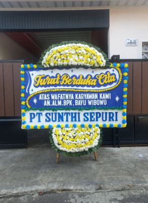 Papan Bunga Duka di Sibolangit